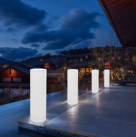 Светильник Цилиндр 30х75 питание от АКБ, RGB