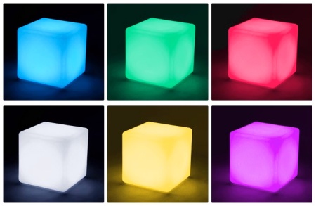 Светильник Куб 43 питание от сети 220В, RGB